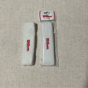 Wilson White Elastic Headband